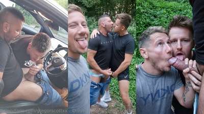 Gregor Scott with GayNaughtyWelsh and NaughtyGayWelsh – sucking in the woods 免费观看-第1张